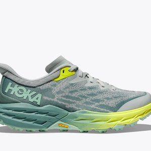 NEW HOKA SPEEDGOAT 5 Womens SIZE 9 Sneakers Trail Running Shoes one GRAY TEAL